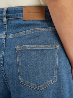 Msch Copenhagen Damen Jeans - MSCHKobane Tua Barrel in medium stone