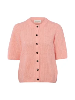 Msch Copenhagen Damen Kurzarm-Strickjacke mit Alpaka-Anteil - MSCHJinie Hope in aprikot
