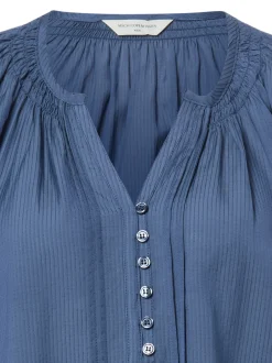 Msch Copenhagen Damen Schlupfbluse - MSCHGabrielle in indigo