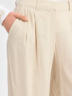Msch Copenhagen Damen Stoffhose - MSCHRyan Conella in beige