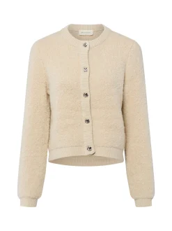 Msch Copenhagen Damen Strickjacke mit Wolle und Alpaka - MSCHNerida in beige