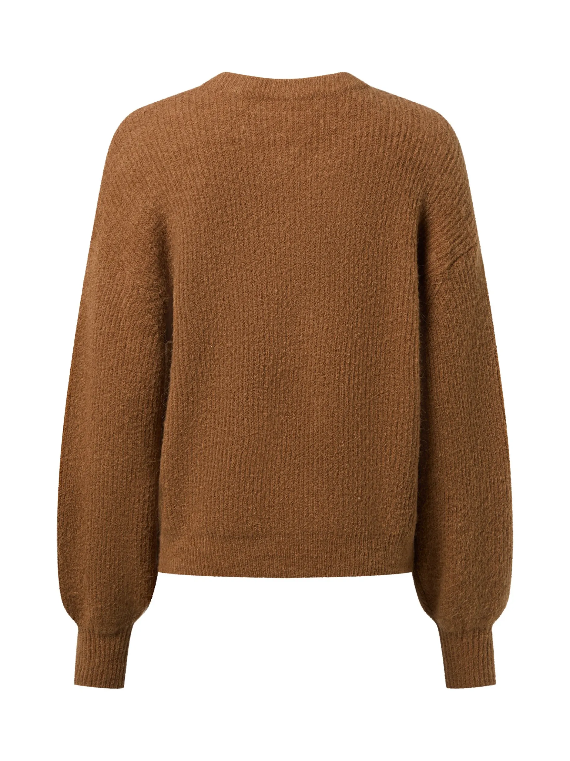 Msch Copenhagen Damen Strickpullover mit Alpakaanteil - MSCHGustel Hope in camel