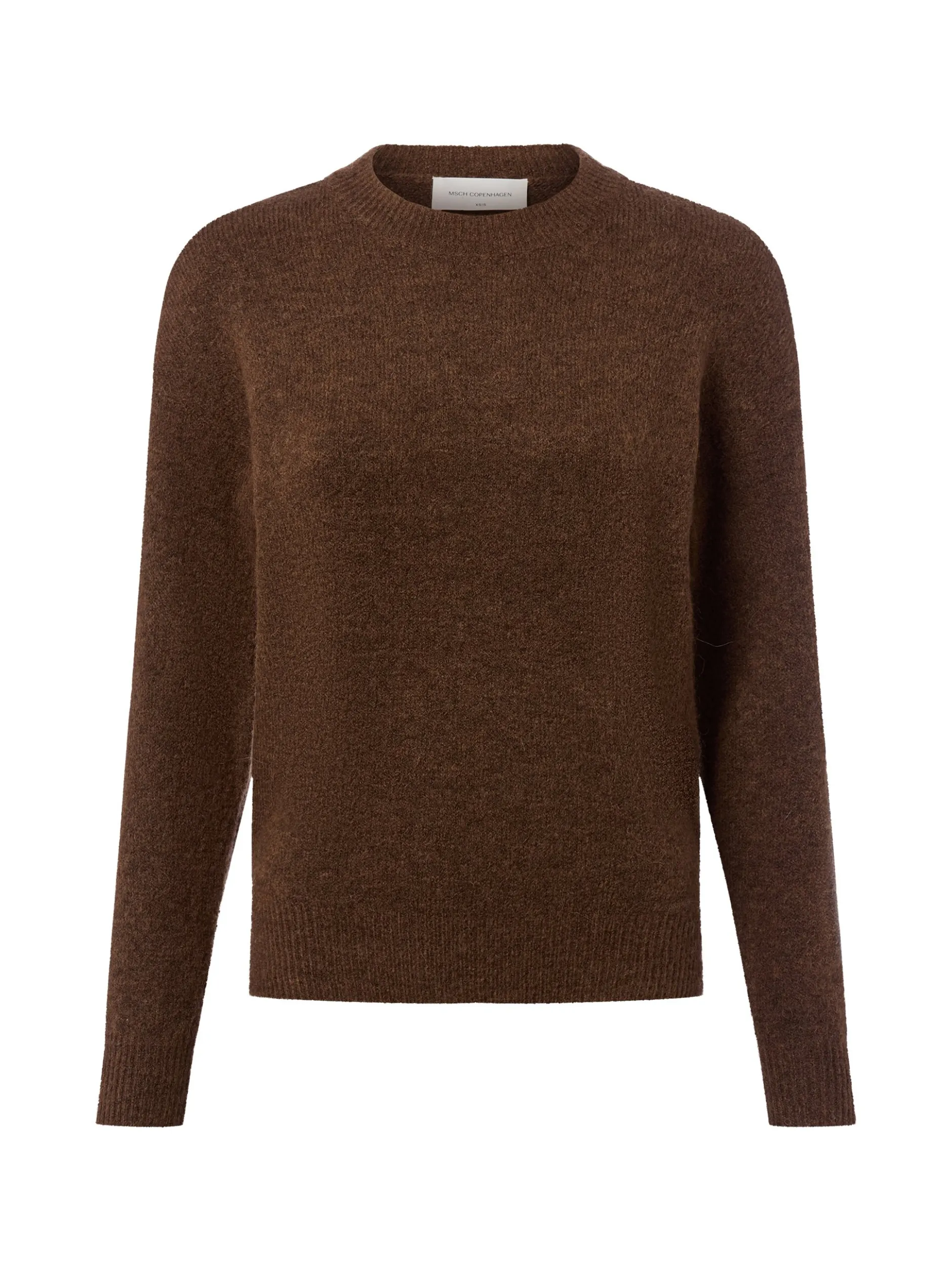 Msch Copenhagen Damen Strickpullover mit Alpakaateil - MSCHFestina Hope in schlamm