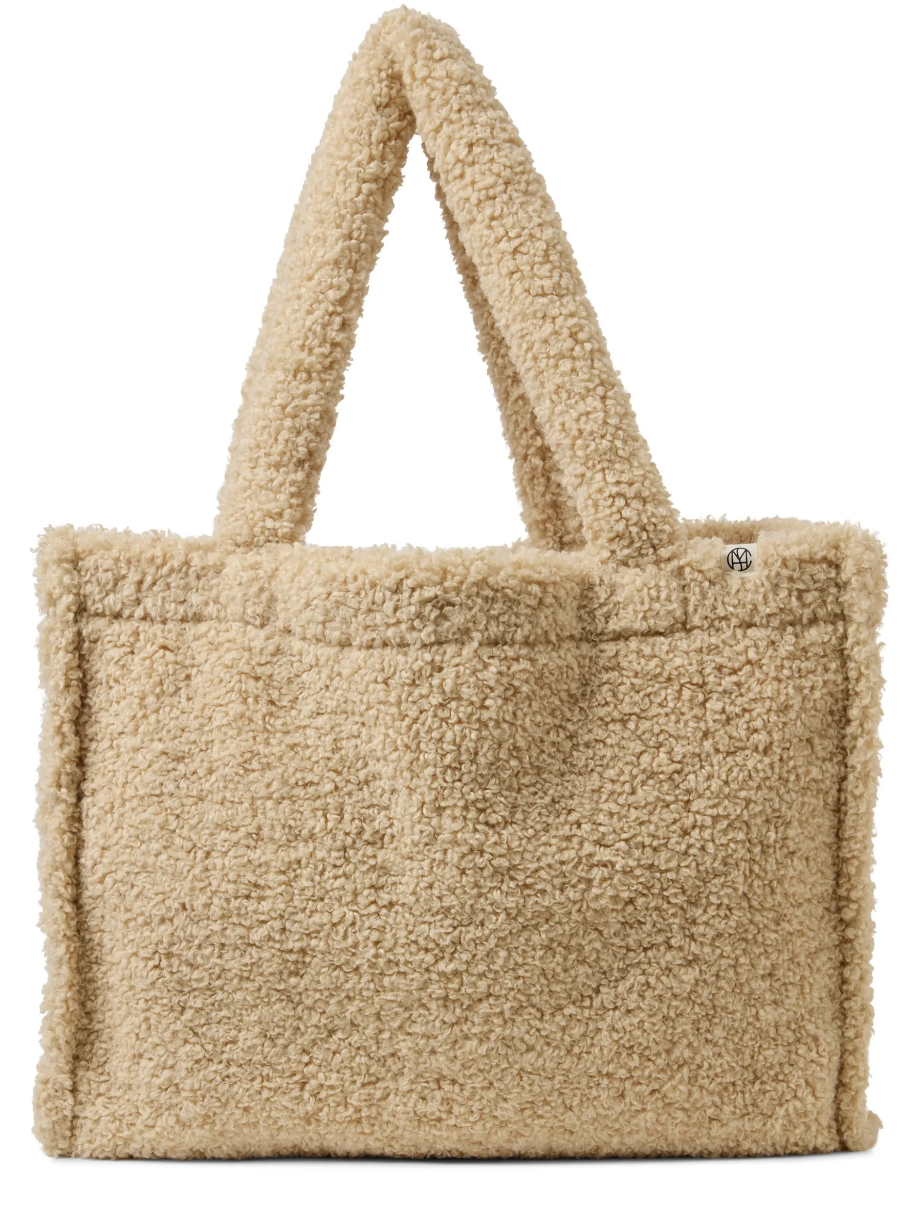 Msch Copenhagen Damen Teddyfell-Shopper - MSCHJennifer in beige