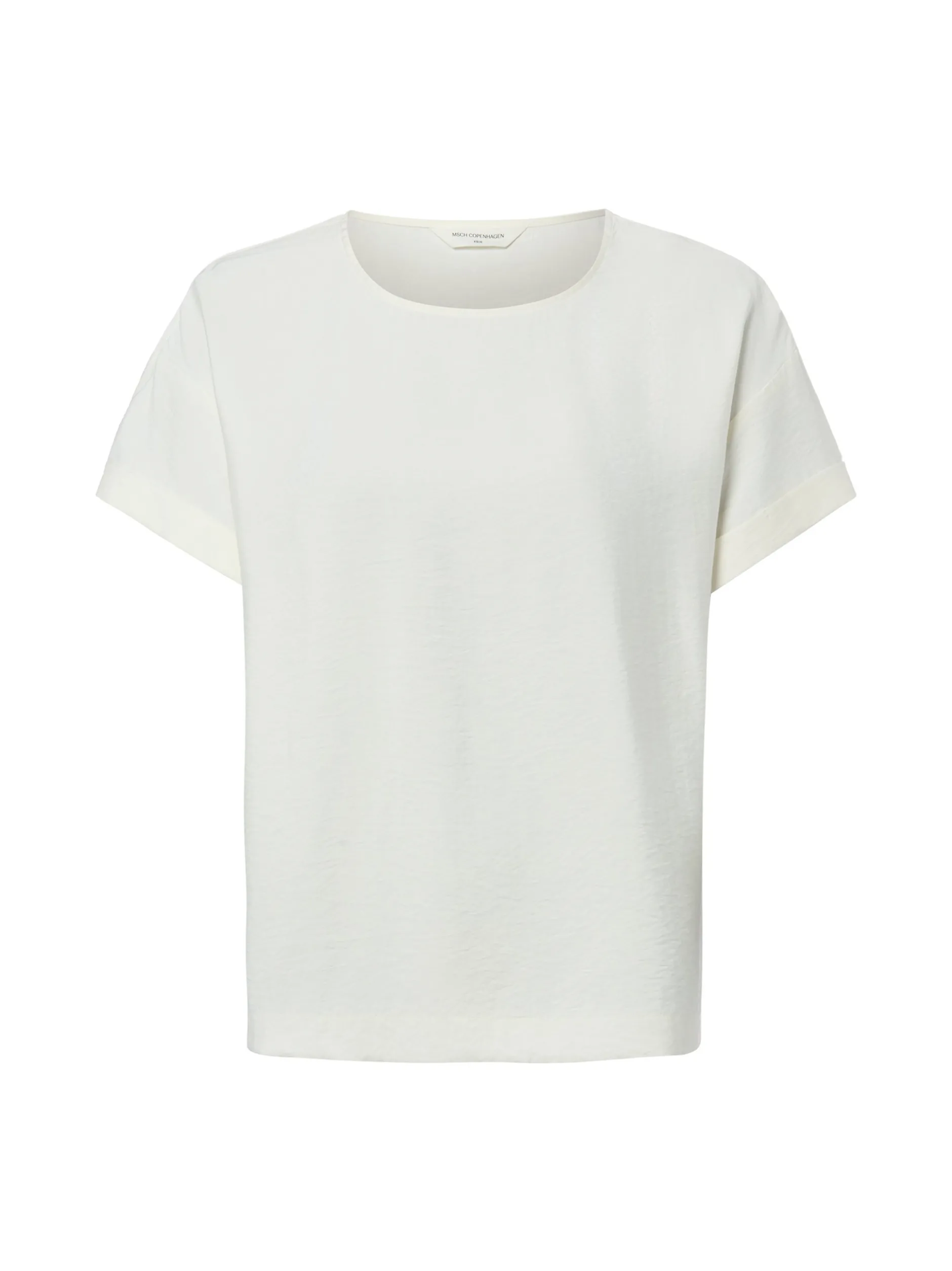 Msch Copenhagen Damen T-Shirt - MSCHBasina in ecru