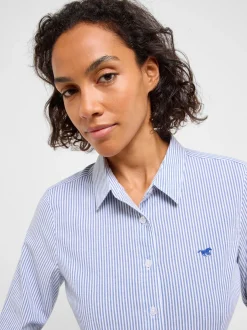 Mustang Damen Bluse in blau - Ärmel: langarm