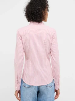 Mustang Damen Bluse in rosa - Ärmel: langarm
