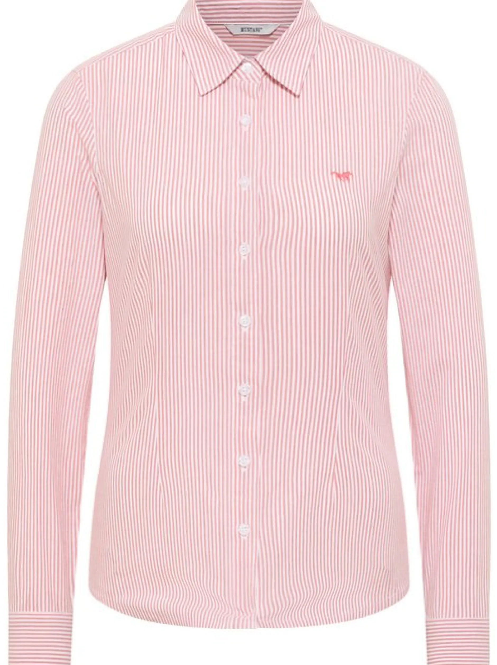 Mustang Damen Bluse in rosa - Ärmel: langarm