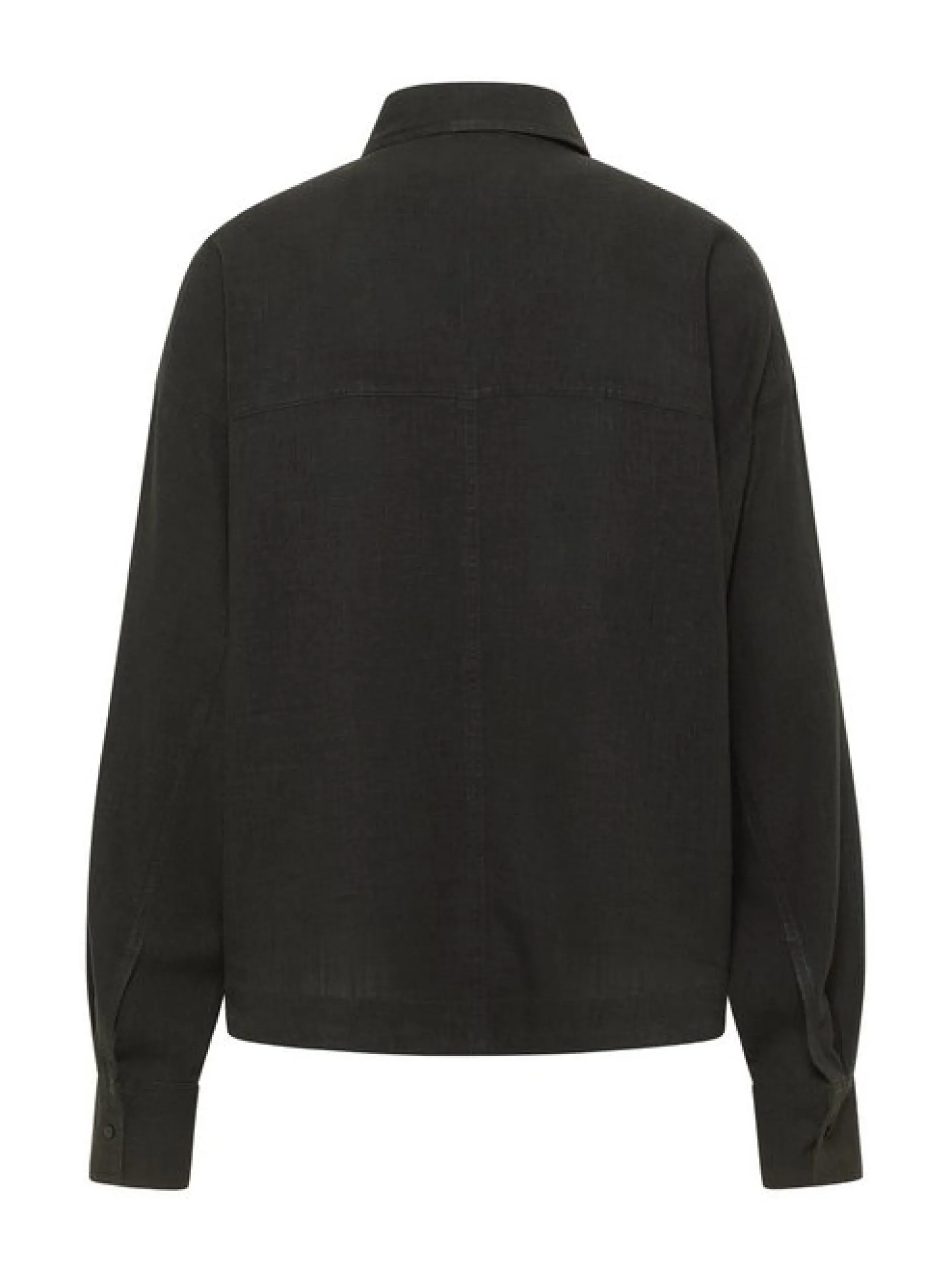 Mustang Damen Bluse in schwarz - Ärmel: langarm