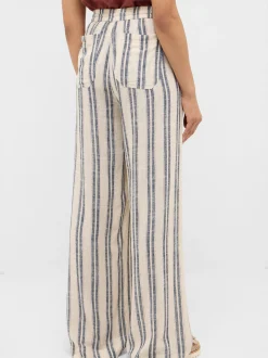 Mustang Damen Hose in blau mehrfarbig