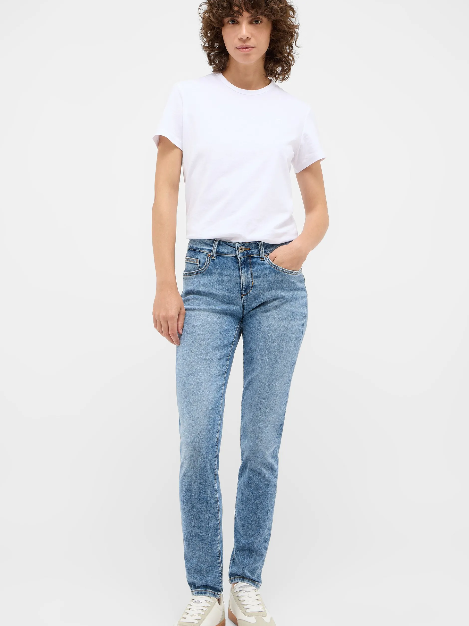 Mustang Damen Jeans in light stone