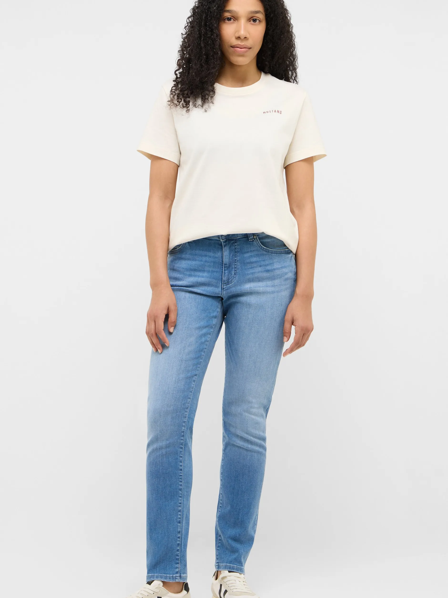 Mustang Damen Jeans in light stone