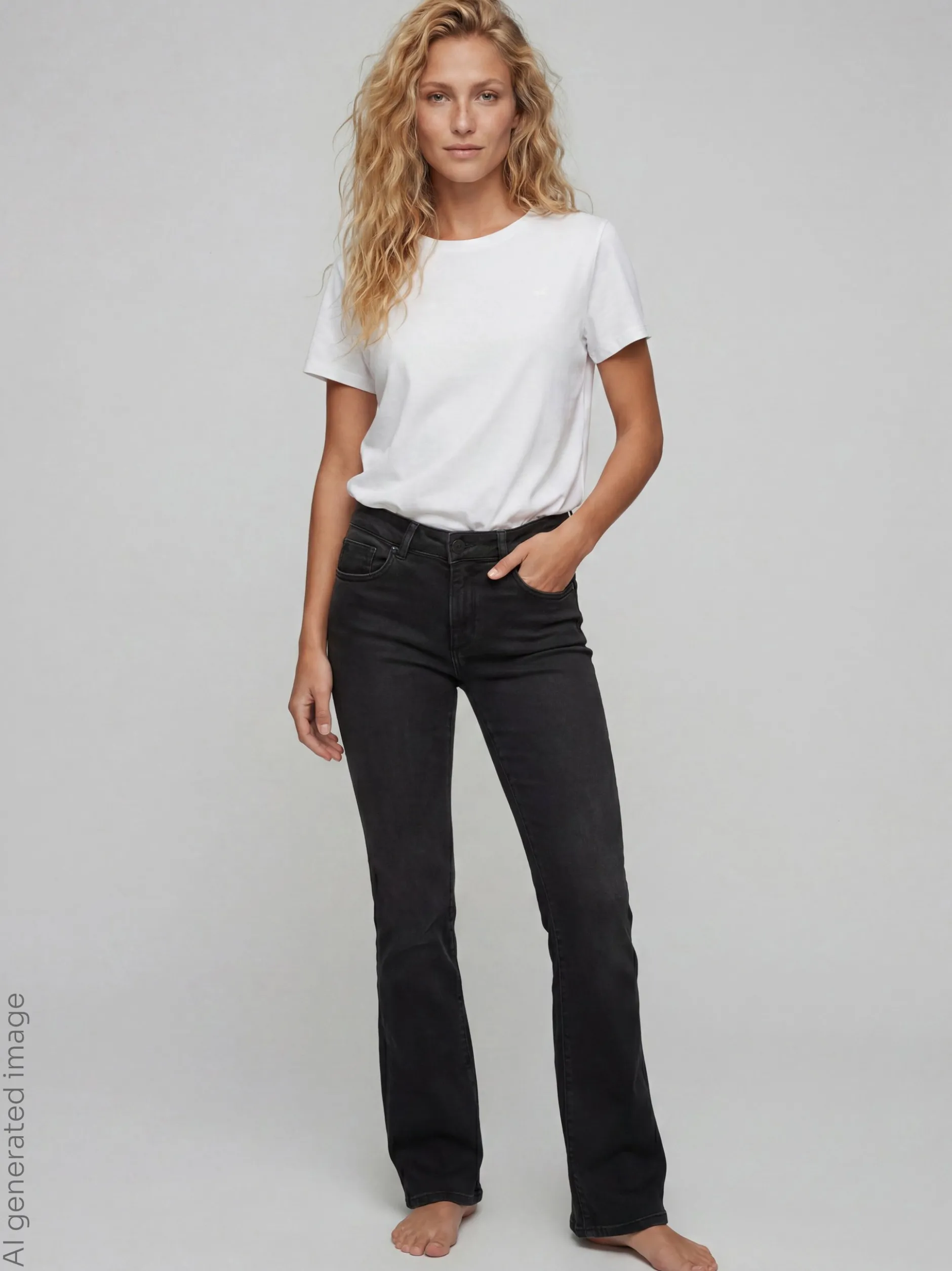 Mustang Damen Jeans in schwarz