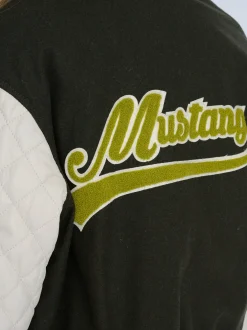 Mustang Damen Lederblouson in grün