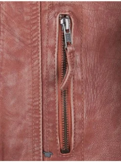 Mustang Damen Lederjacke in braun