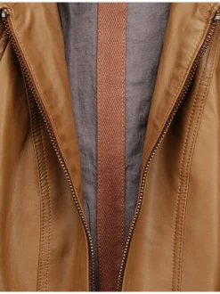 Mustang Damen Lederjacke in cognac