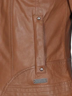 Mustang Damen Lederjacke in cognac