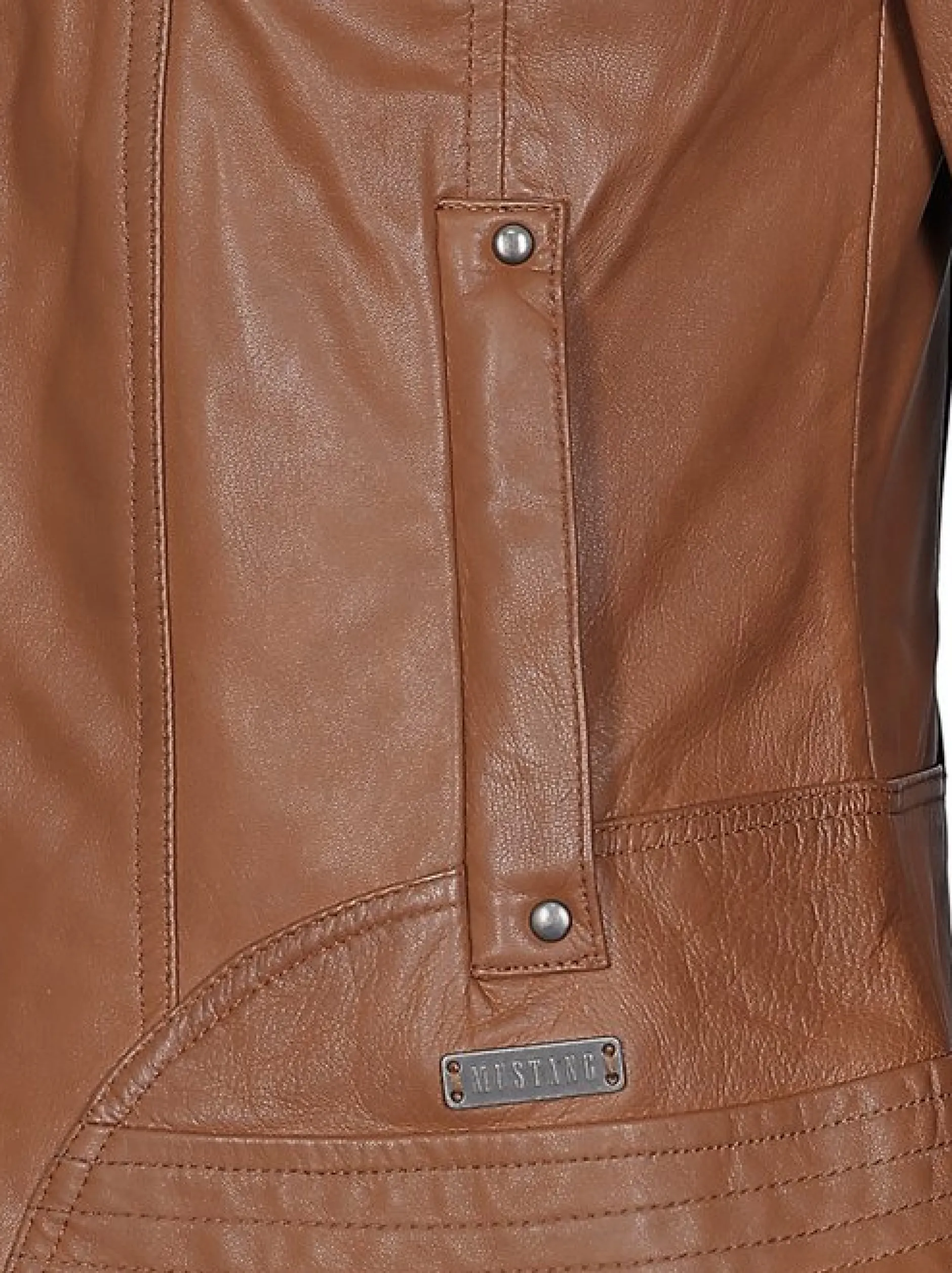 Mustang Damen Lederjacke in cognac