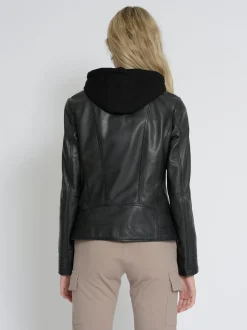 Mustang Damen Lederjacke in grau