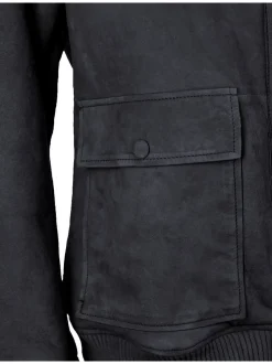 Mustang Damen Lederjacke in grau