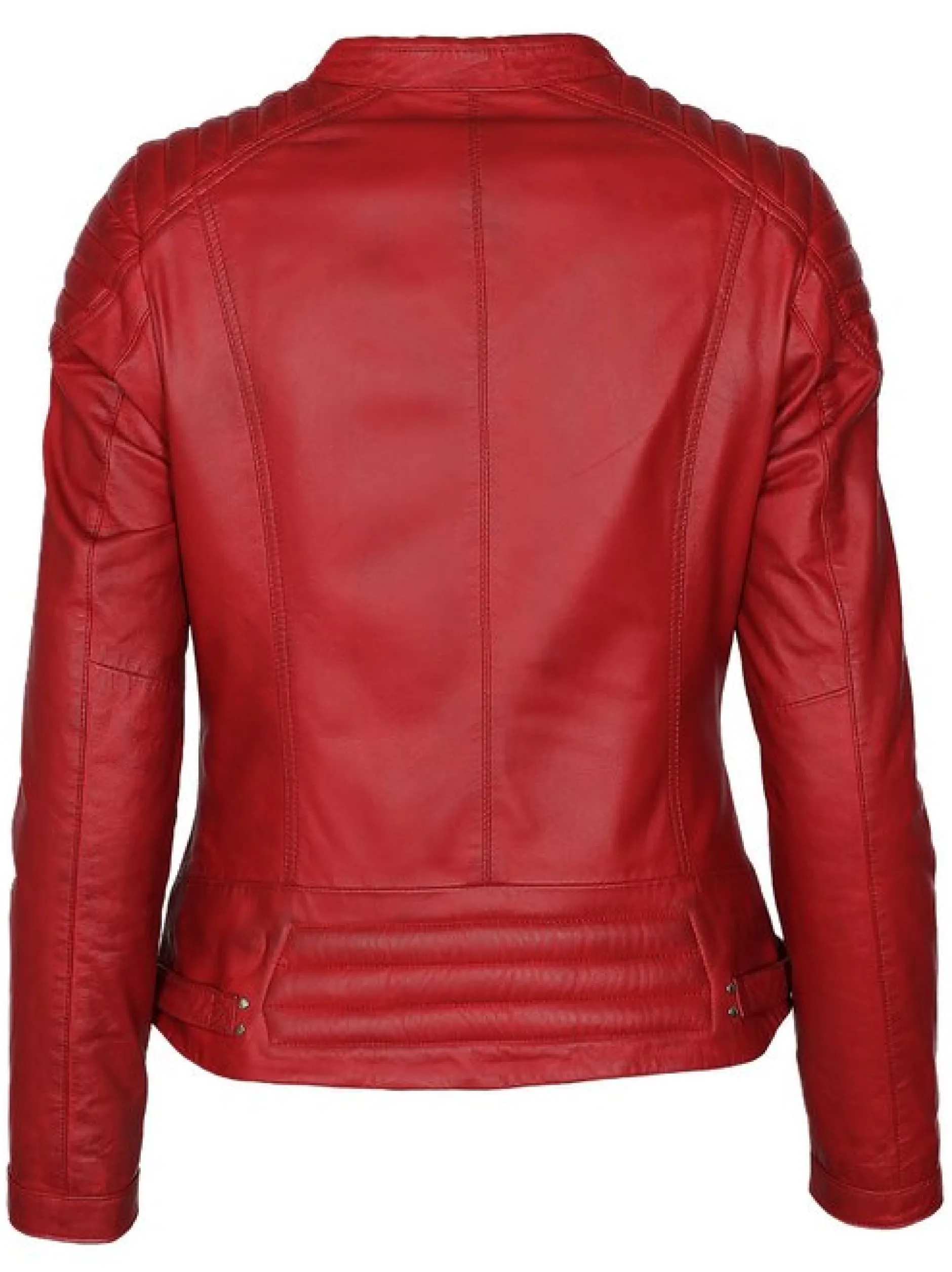 Mustang Damen Lederjacke in rot