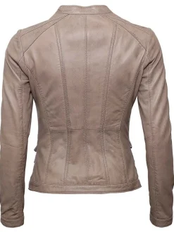 Mustang Damen Lederjacke in rosa