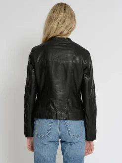 Mustang Damen Lederjacke in schwarz