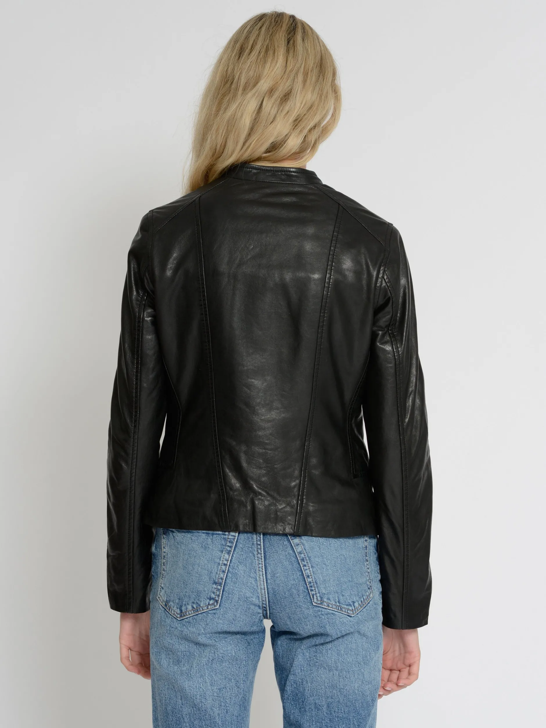 Mustang Damen Lederjacke in schwarz