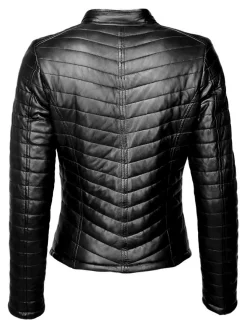 Mustang Damen Lederjacke in schwarz