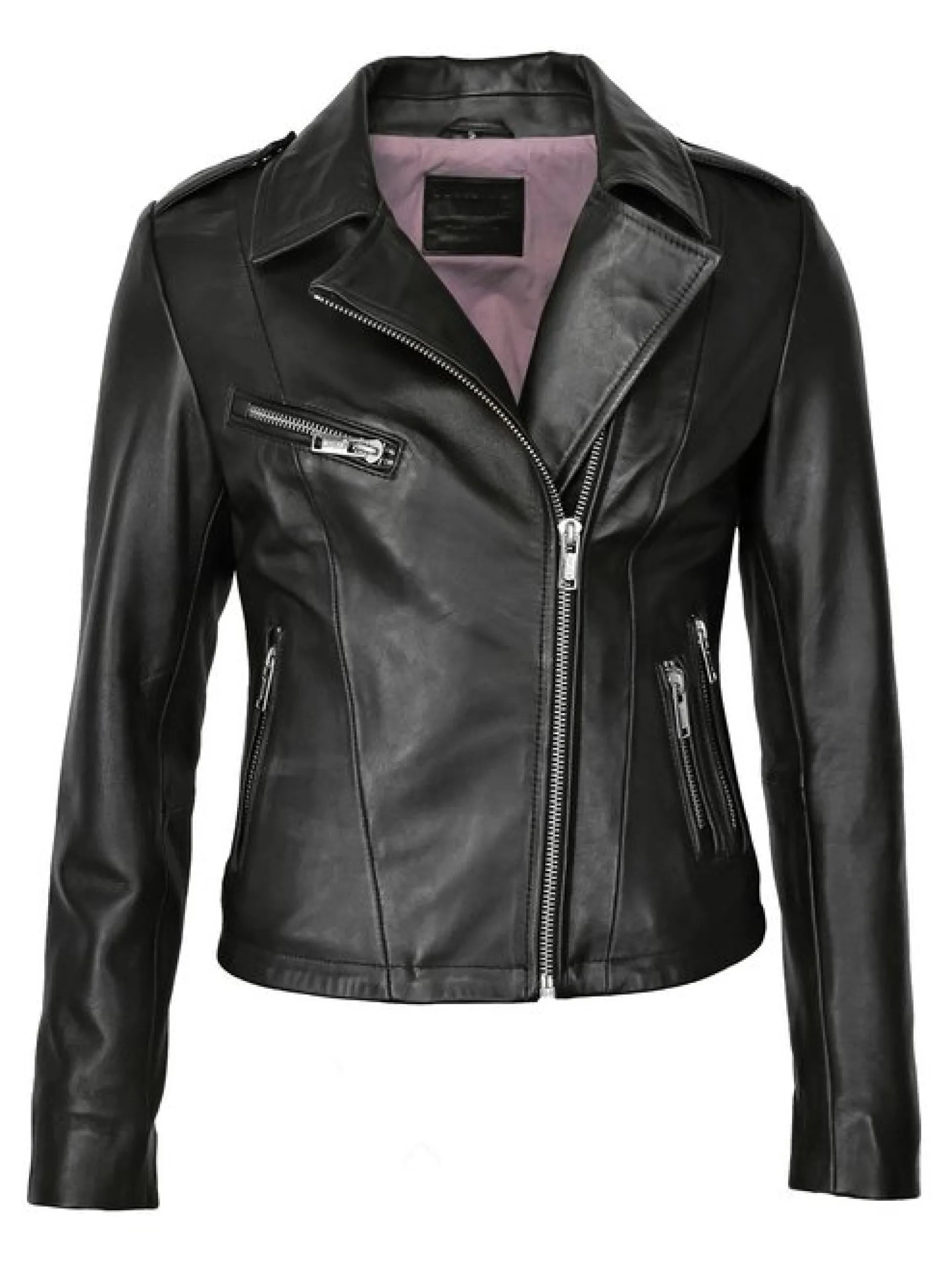 Mustang Damen Lederjacke in schwarz