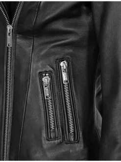 Mustang Damen Lederjacke in schwarz
