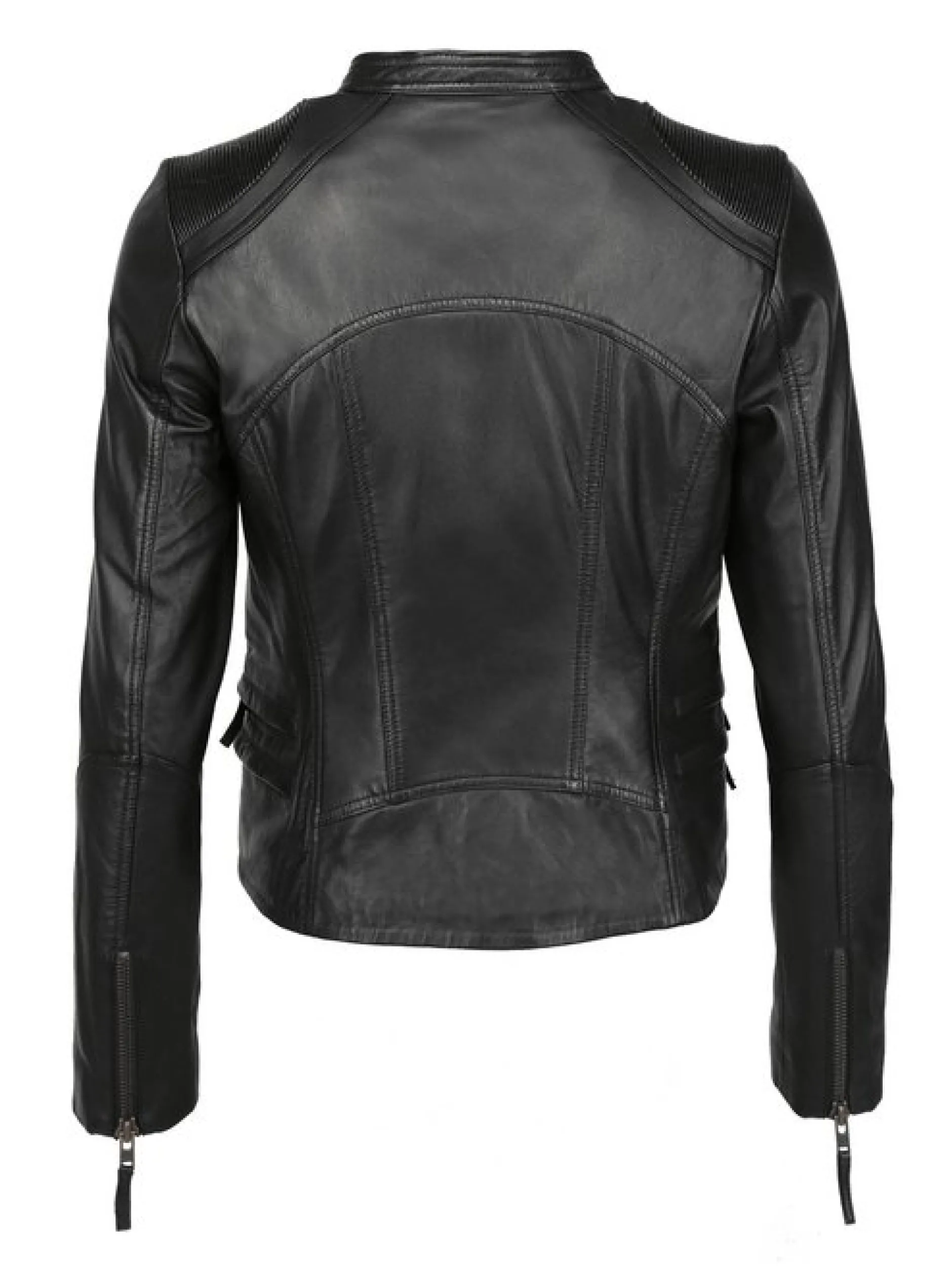 Mustang Damen Lederjacke in schwarz