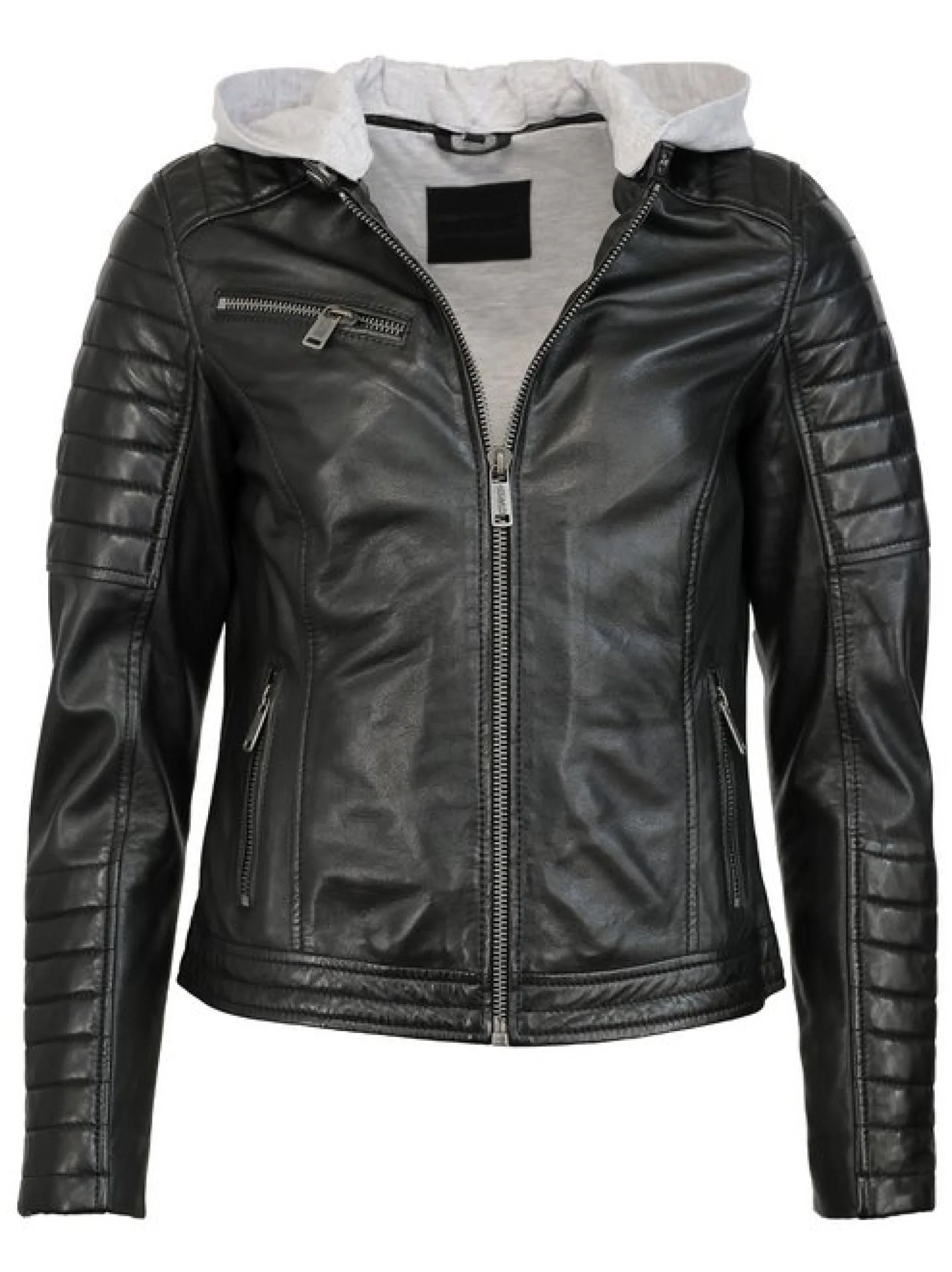 Mustang Damen Lederjacke in schwarz