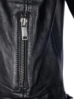 Mustang Damen Lederjacke in schwarz