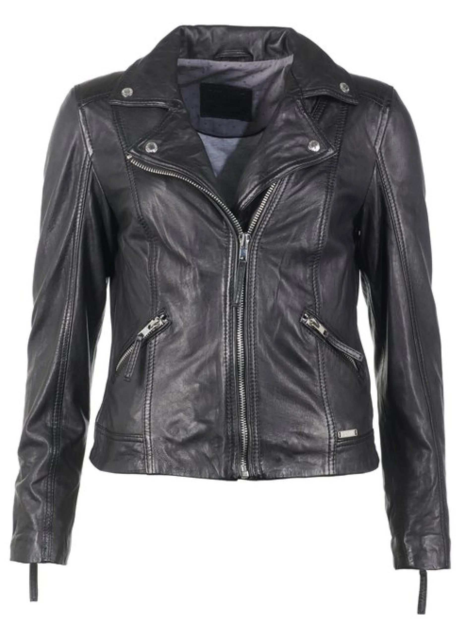 Mustang Damen Lederjacke in schwarz