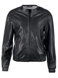 Mustang Damen Lederjacke in schwarz