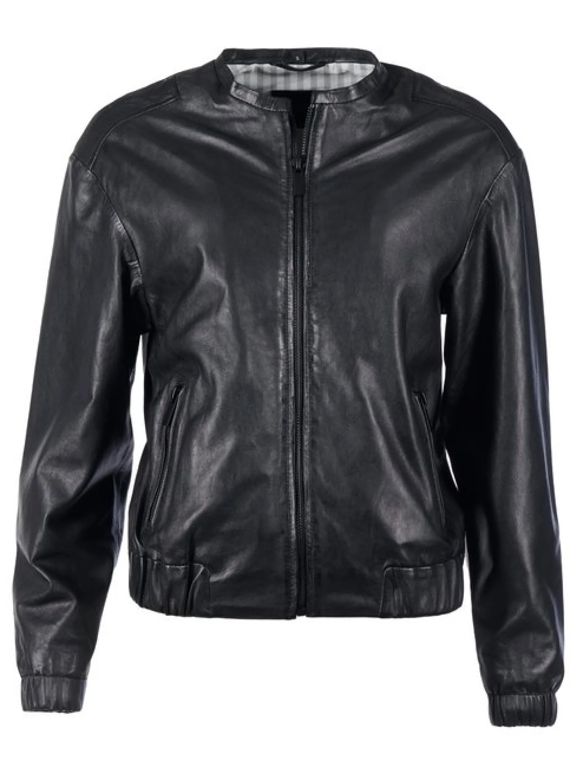 Mustang Damen Lederjacke in schwarz