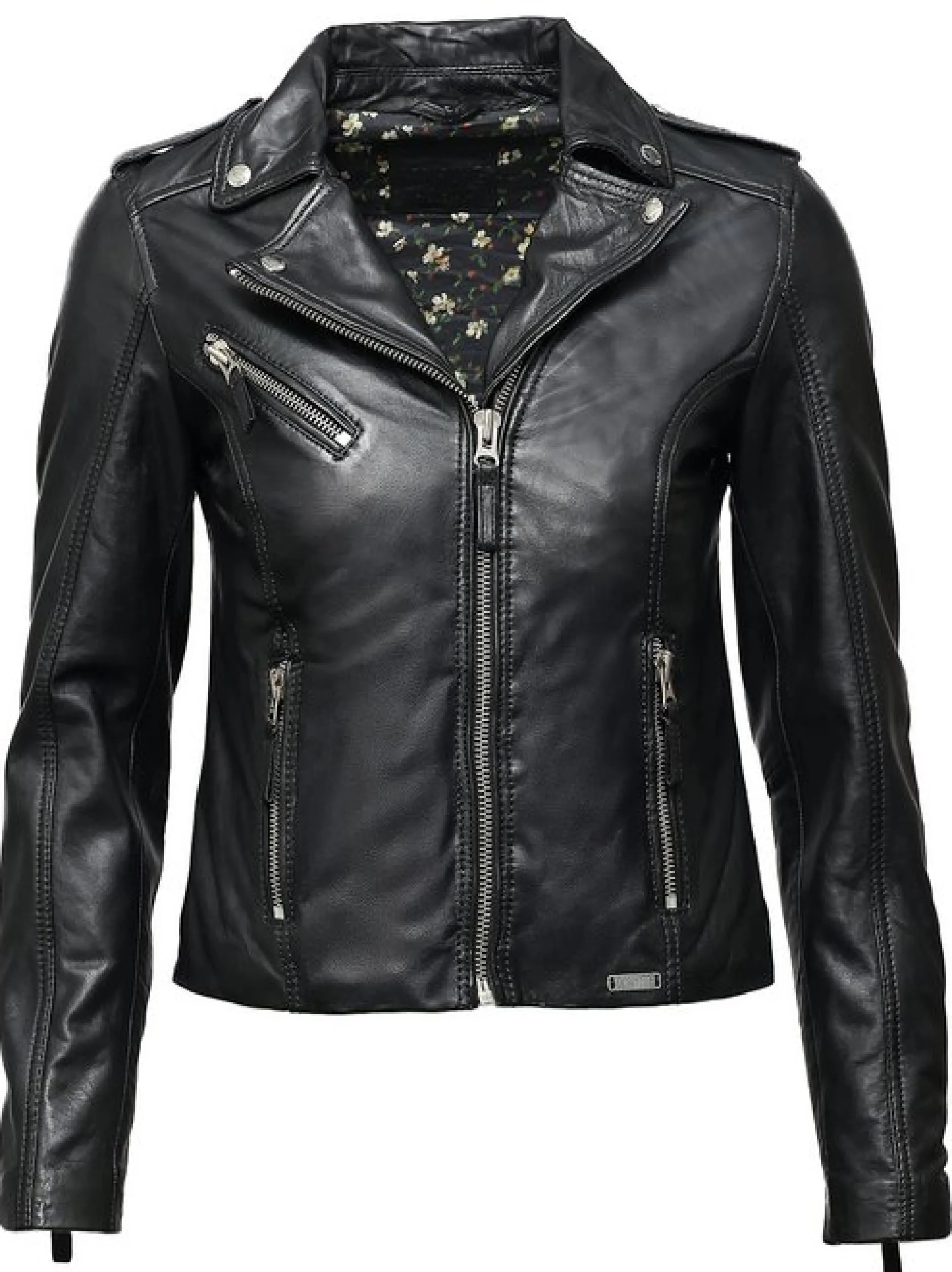 Mustang Damen Lederjacke in schwarz