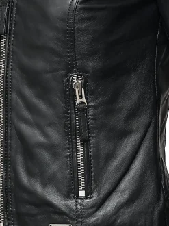 Mustang Damen Lederjacke in schwarz
