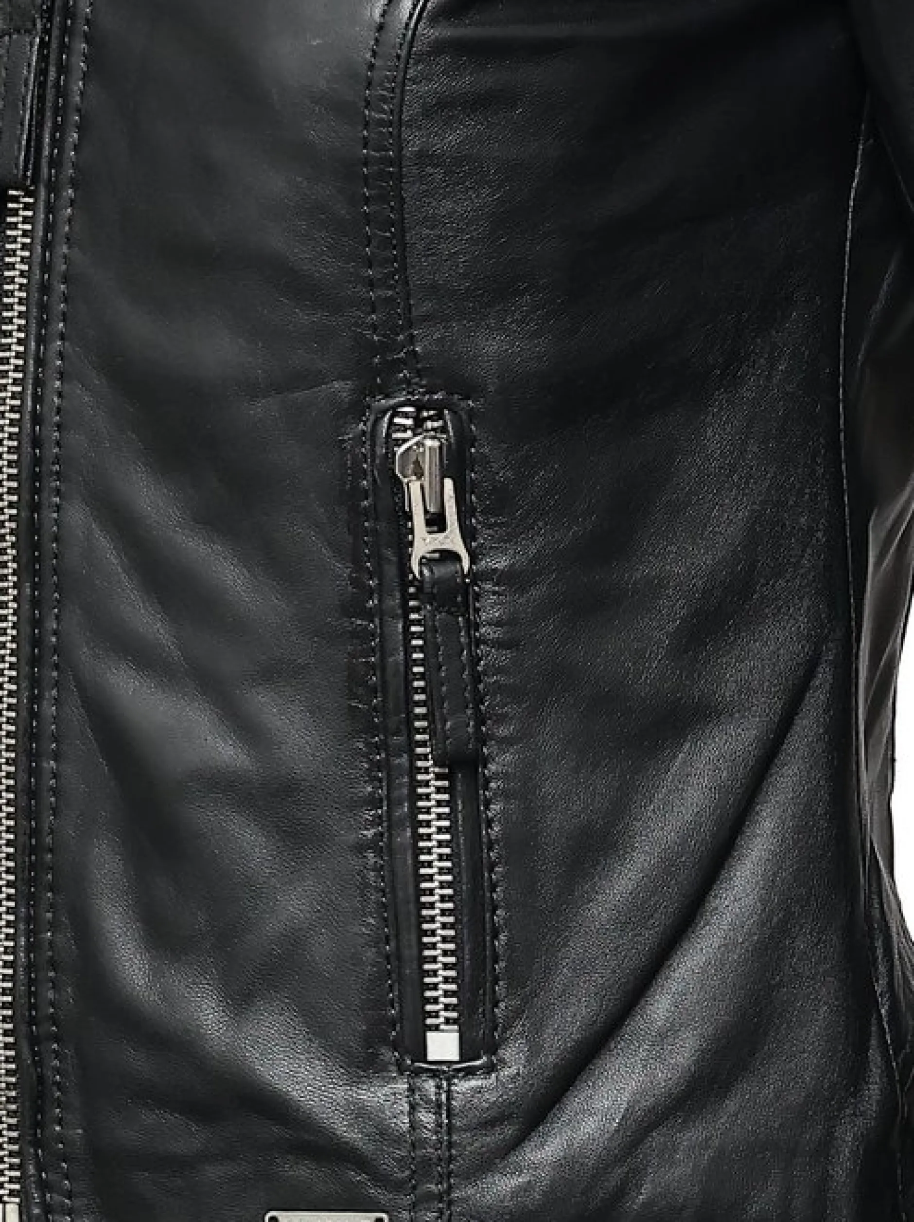 Mustang Damen Lederjacke in schwarz