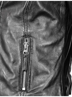 Mustang Damen Lederjacke in schwarz