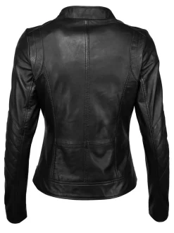 Mustang Damen Lederjacke in schwarz