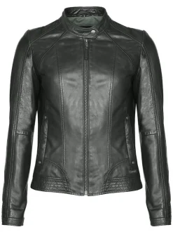 Mustang Damen Lederjacke in schwarz