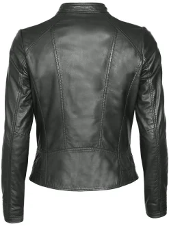 Mustang Damen Lederjacke in schwarz