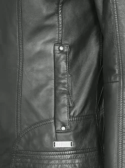 Mustang Damen Lederjacke in schwarz