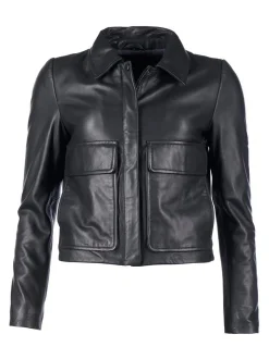 Mustang Damen Lederjacke in schwarz