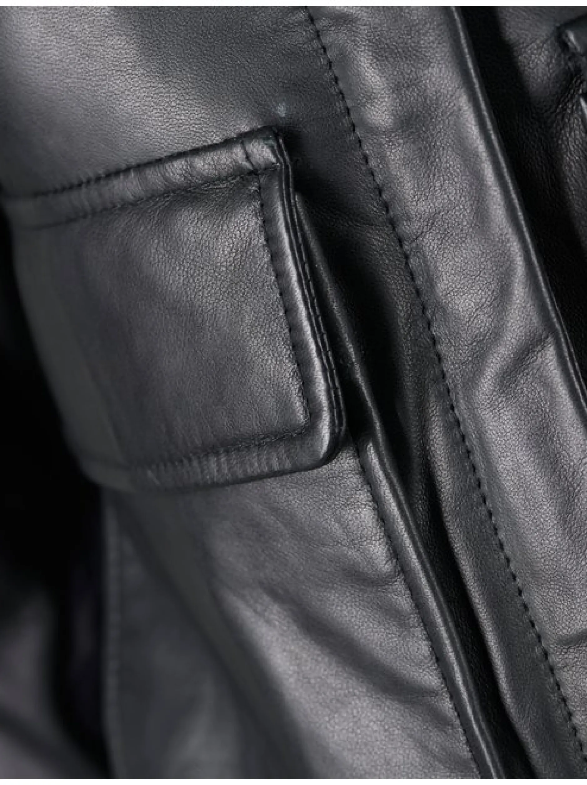 Mustang Damen Lederjacke in schwarz