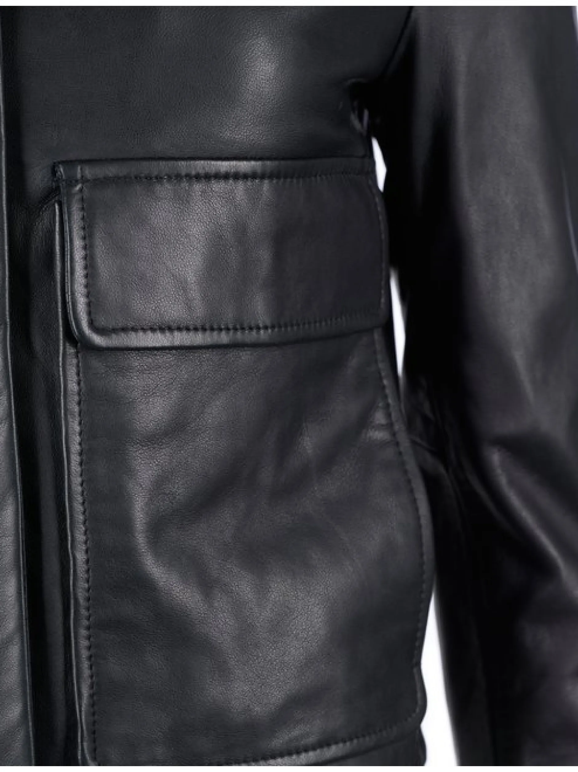 Mustang Damen Lederjacke in schwarz