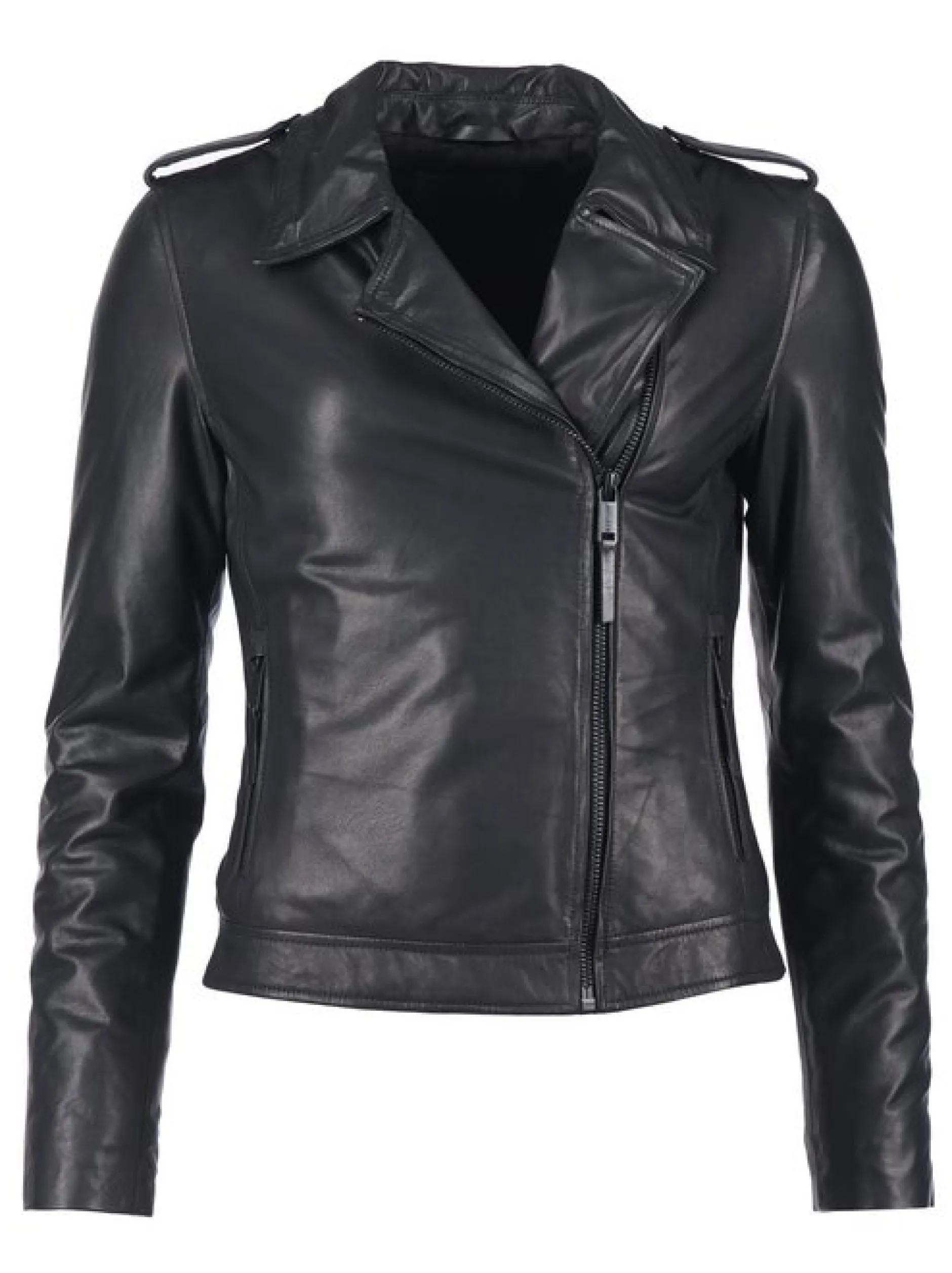 Mustang Damen Lederjacke in schwarz