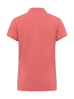 Mustang Damen Polo in rosa - Ausschnitt: Henley